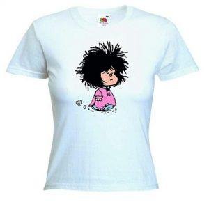Camiseta blanca Mafalda para mujer