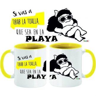 Taza de Mafalda diseño playa