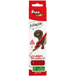 Fixo Kids Lápiz de Madera Certificada Fsc con Diseño Ergonómico Triangular (12 u)