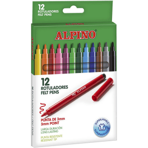 Pack de 12 rotuladores Alpino