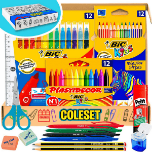 Set escolar. Coleset Pack Material Escolar Primaria Set Vuelta al Cole Kit Escolar Infantil