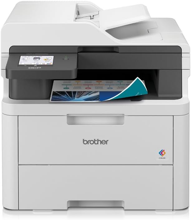 Brother DCPL3560CDW, Impresora multifunción láser LED Color WiFi con alimentador de Documentos de 50 Hojas e impresión automática a Doble Cara