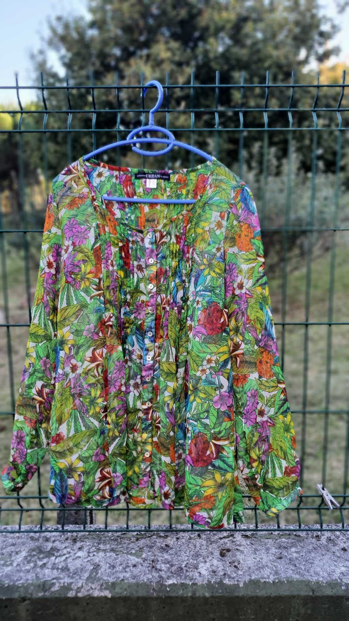 Blusa | Camisa de Flores Colores Vivos Verano - Imagen 5